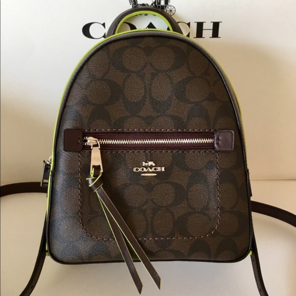 Coach Signature Andi Backpack NWT.